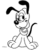 Disegni cartoons: beb� Pluto