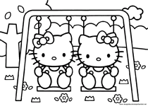 Hello Kitty da colorare