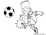 Bart simpson colorare