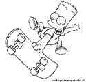 Bart simpson da colorare