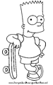 Disegni Bart simpson da colorare