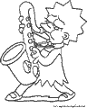 Lisa simpson da colorare