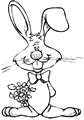 Disegni feste: coniglietto